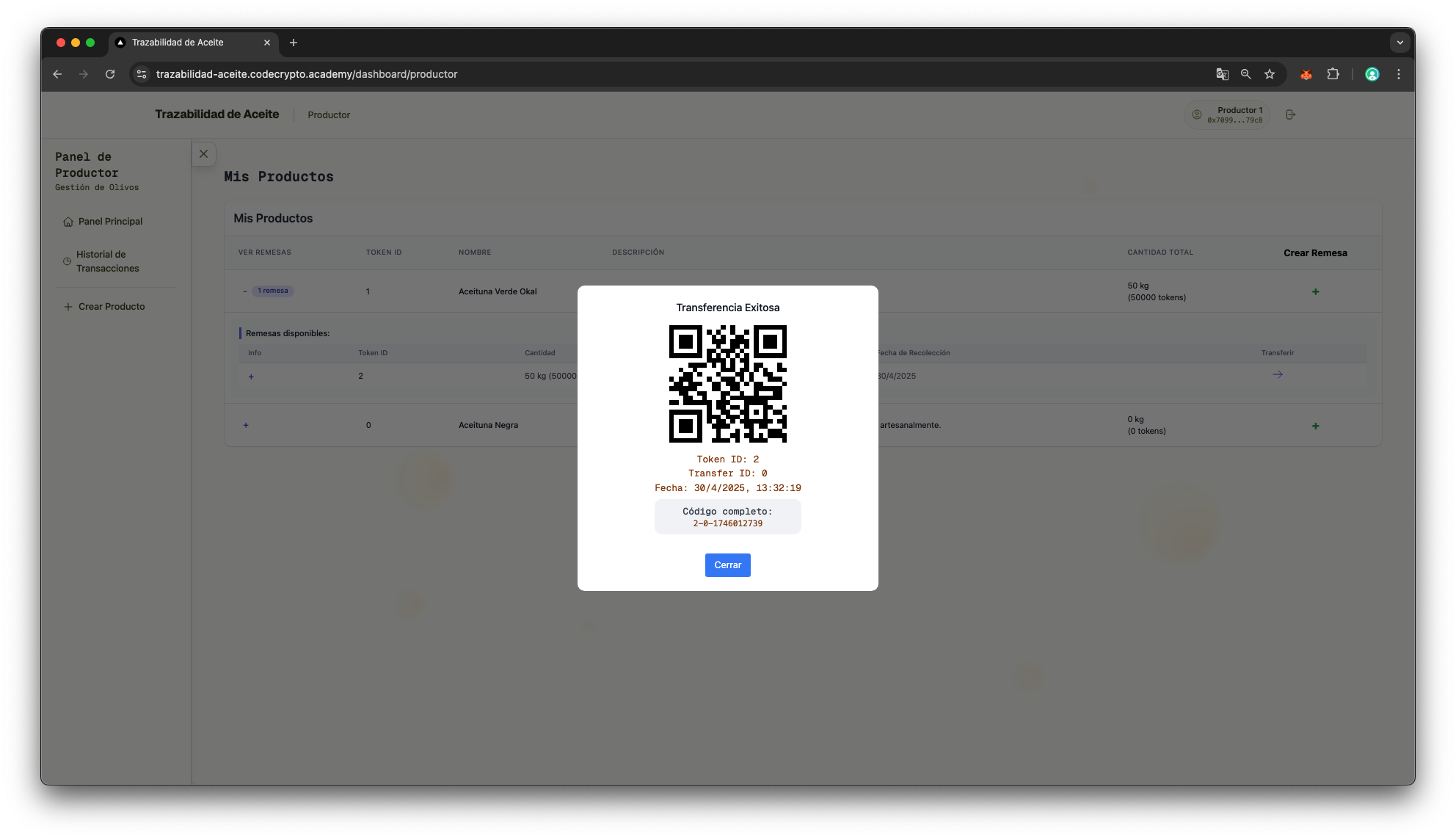Proyecto blockchain de alumno 17