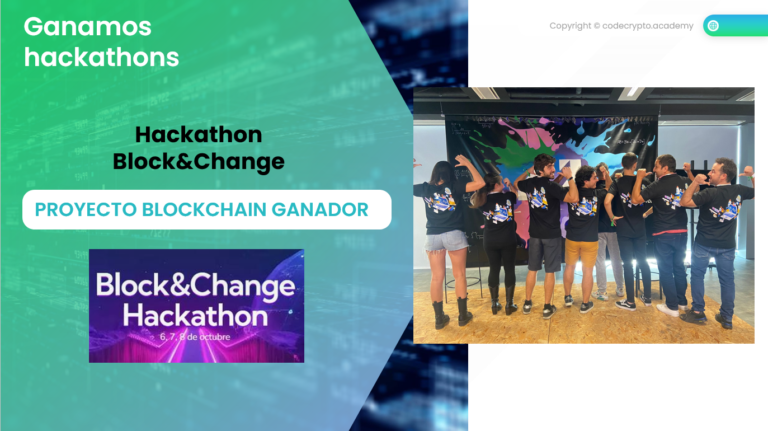 Equipo CodeCrypto en evento tech